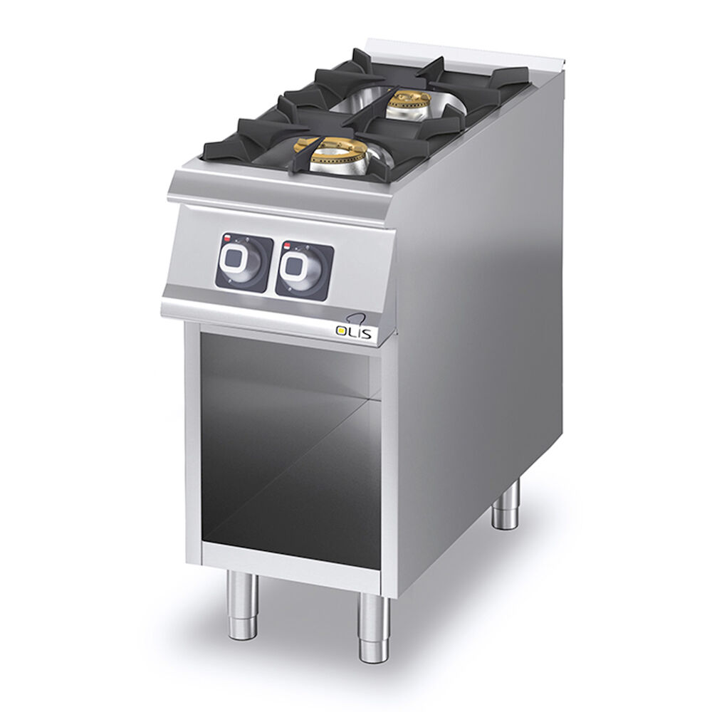 Gas range Metos Diamante D72/10CG with open cupboard