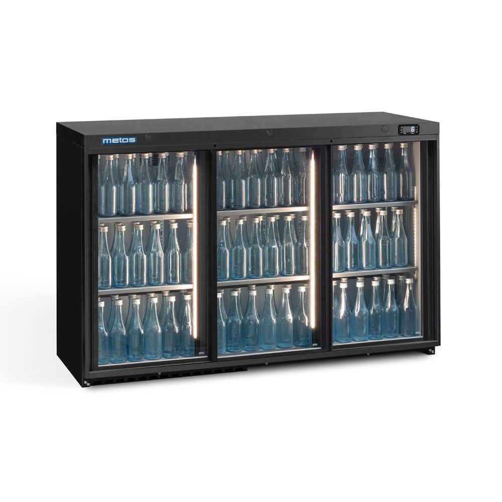 Stikla durvju dzesētājs Metos Maxiglass LG3/315SD ar bīdāmām durvīm