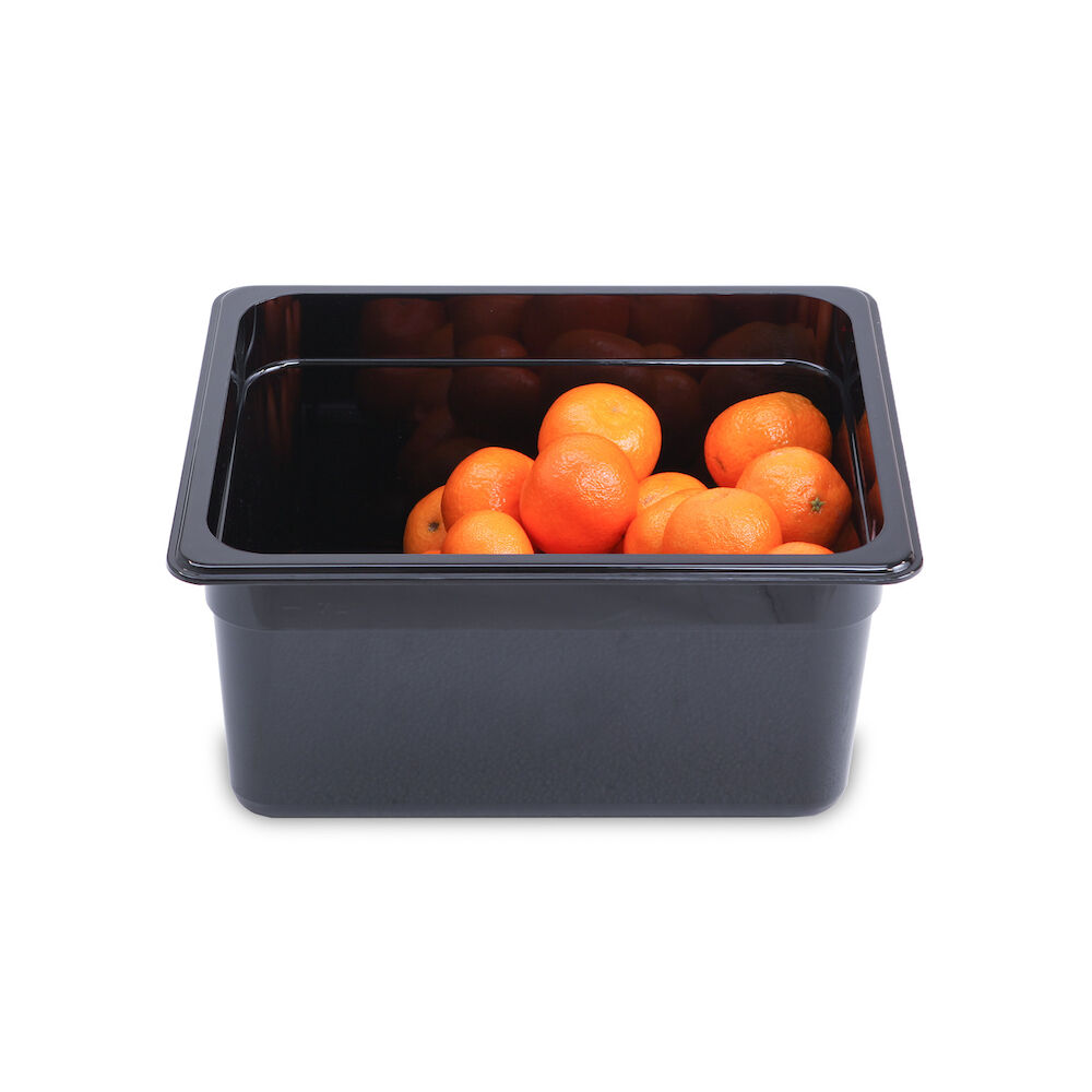 GN konteiners, plastmasa, melns 1/2-150