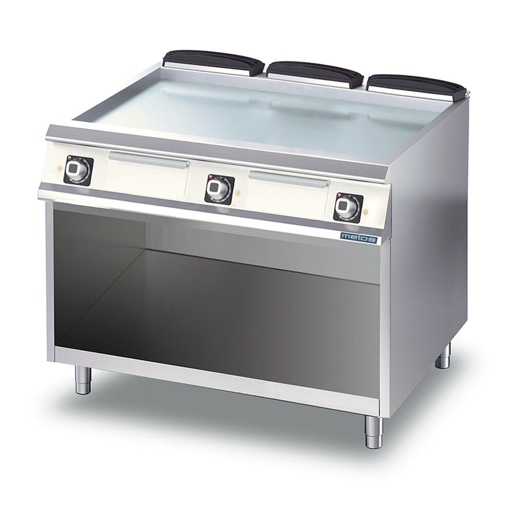 Griddle chromium Metos Diamante D76/10FTEC with open cupboa