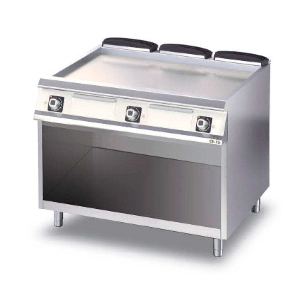 Griddle smooth Metos Diamante D76/10 FTEA with open cupboard