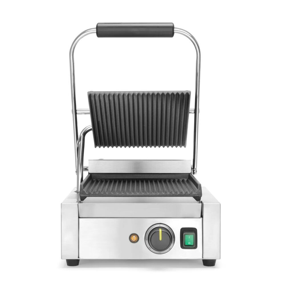 Panini grill Metos 220x230 mm ribbed, single