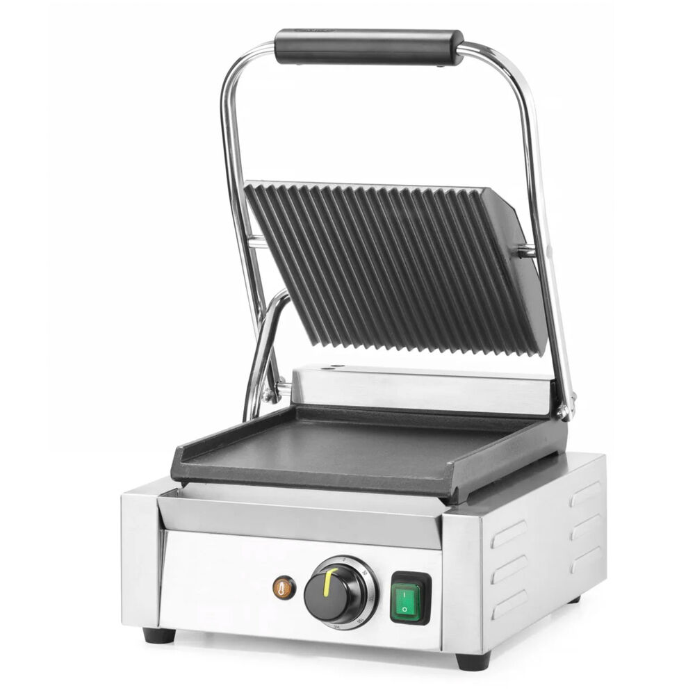 Panini grill Metos 220x230 mm smooth/ribbed, singel