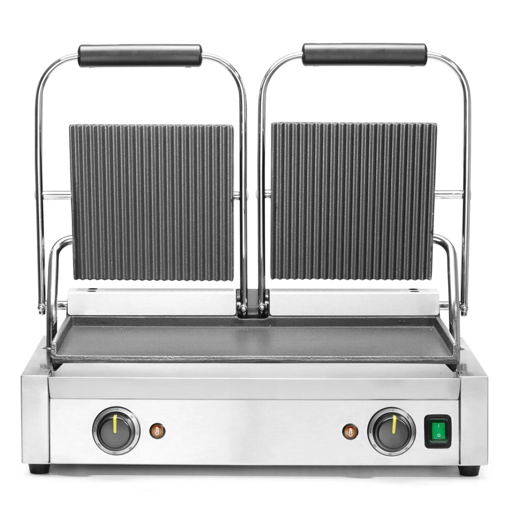 Panini grill Metos 475x230 smooth/ribbed, double
