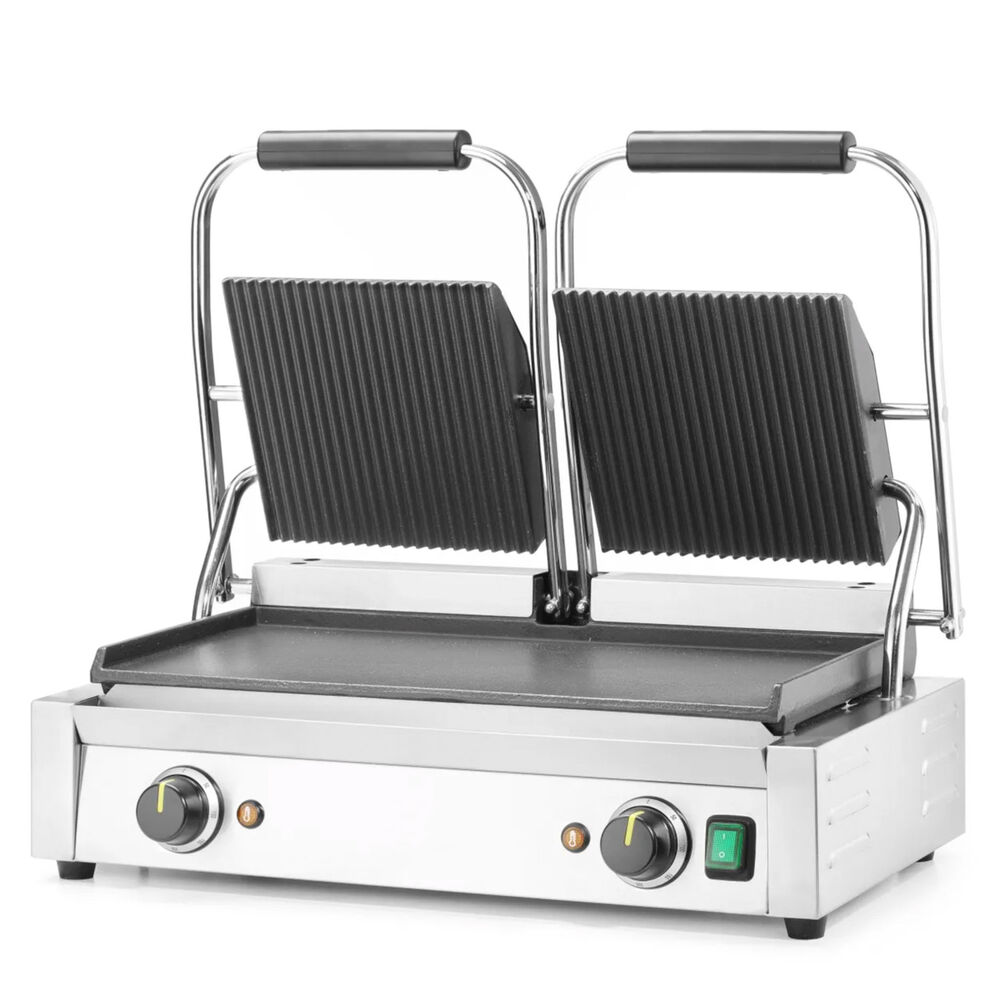 Panini grill Metos 475x230 smooth/ribbed, double