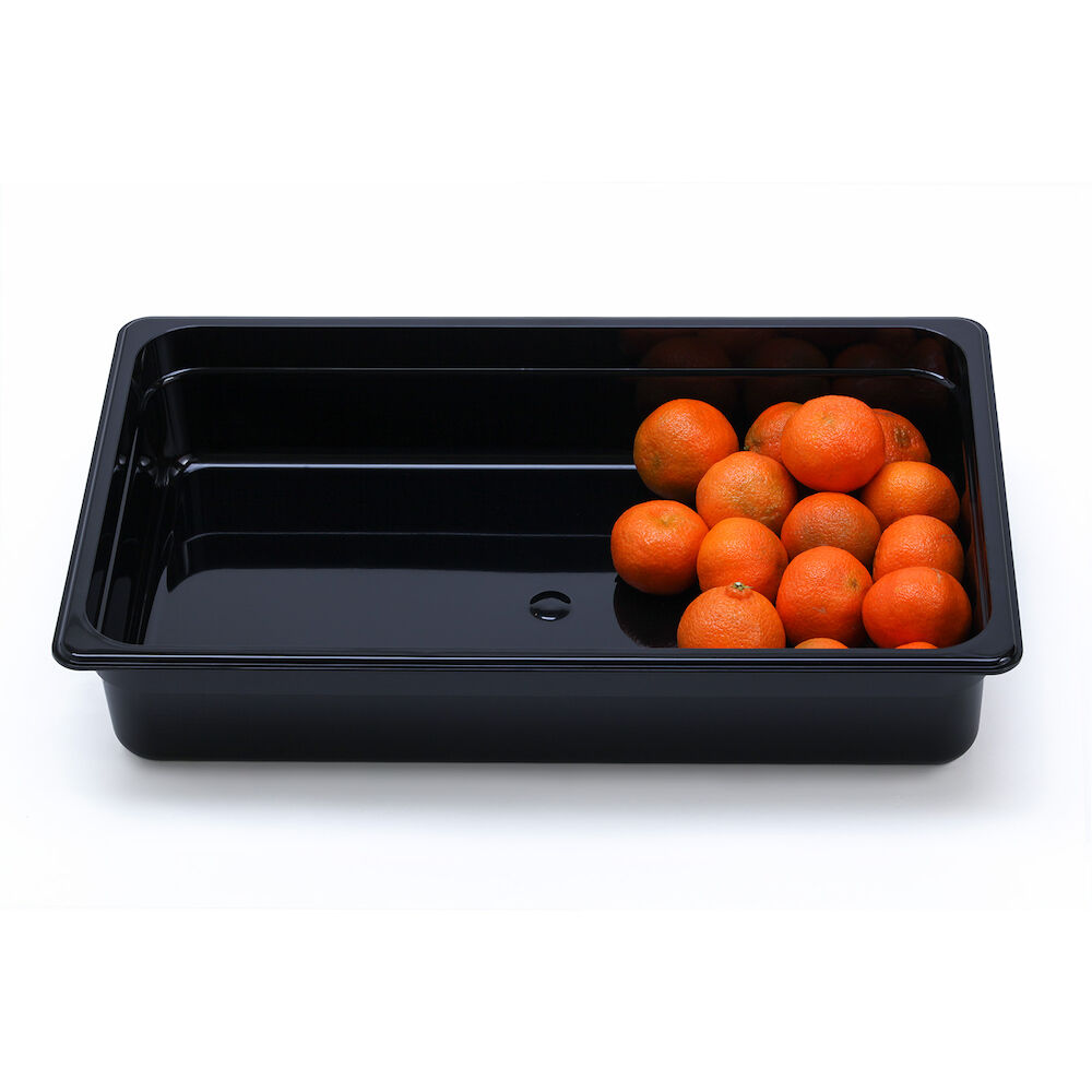 Plastmasas konteiners Metos GN1/1-100, melns
