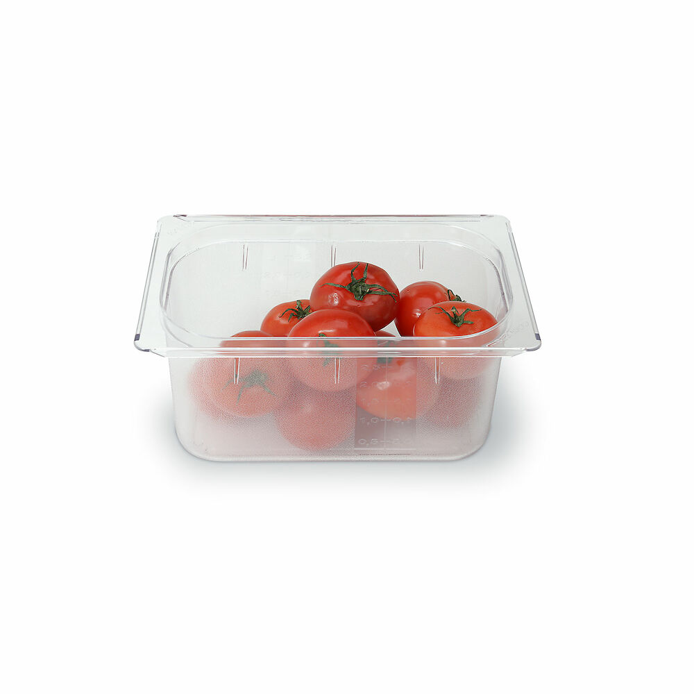 Plastmasas konteiners Metos GN1/4-150, caurspīdīgs