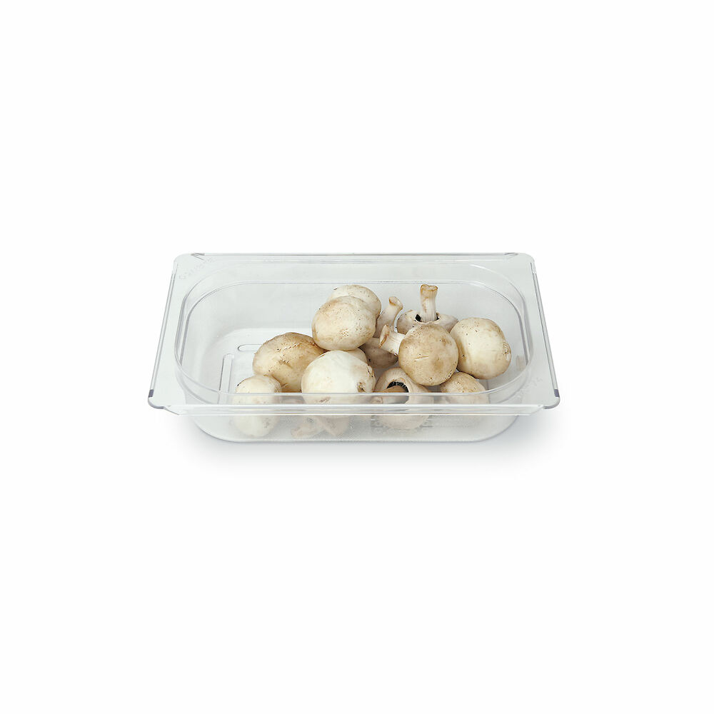 Plastmasas konteiners Metos GN1/4-65, caurspīdīgs