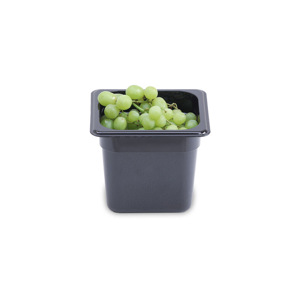 Plastmasas konteiners Metos GN1/6-150, melns