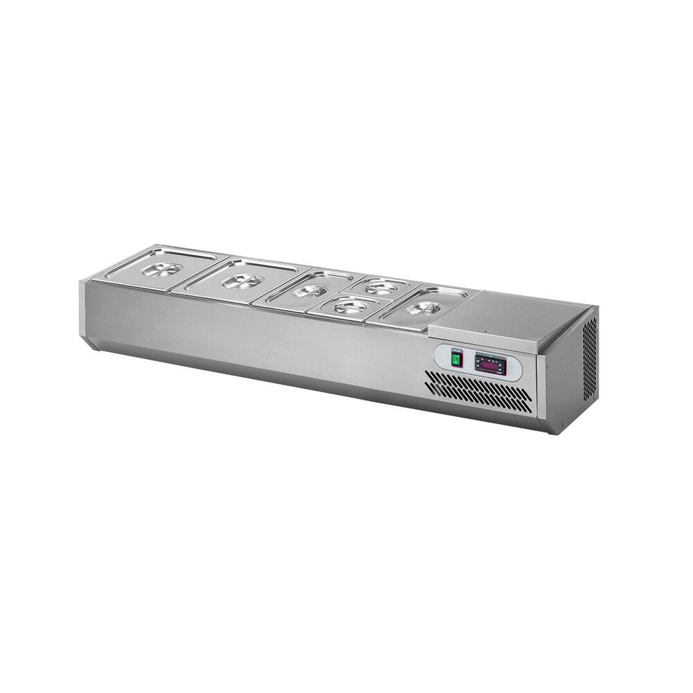 Refrigerated display Metos VPZ11-45ES, cooling unit on the left