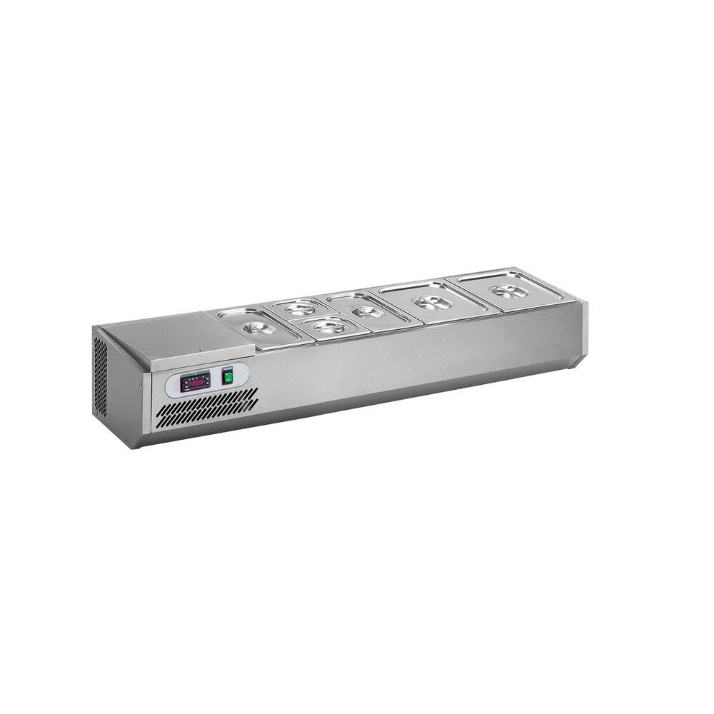 Refrigerated display Metos VPZ12-24AS, cooling unit on the left