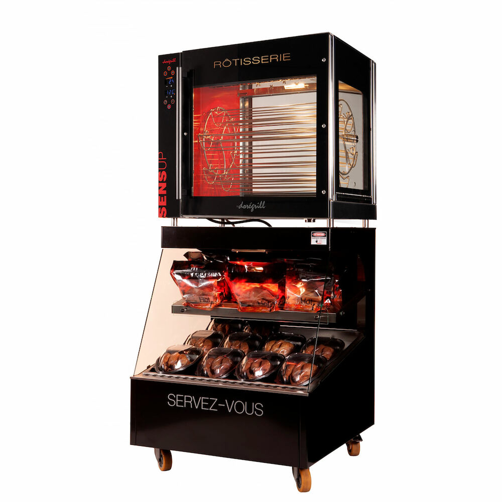 Rotisserie grils Metos Sensup 6 + pašapkalpošanās displejs V110 LS