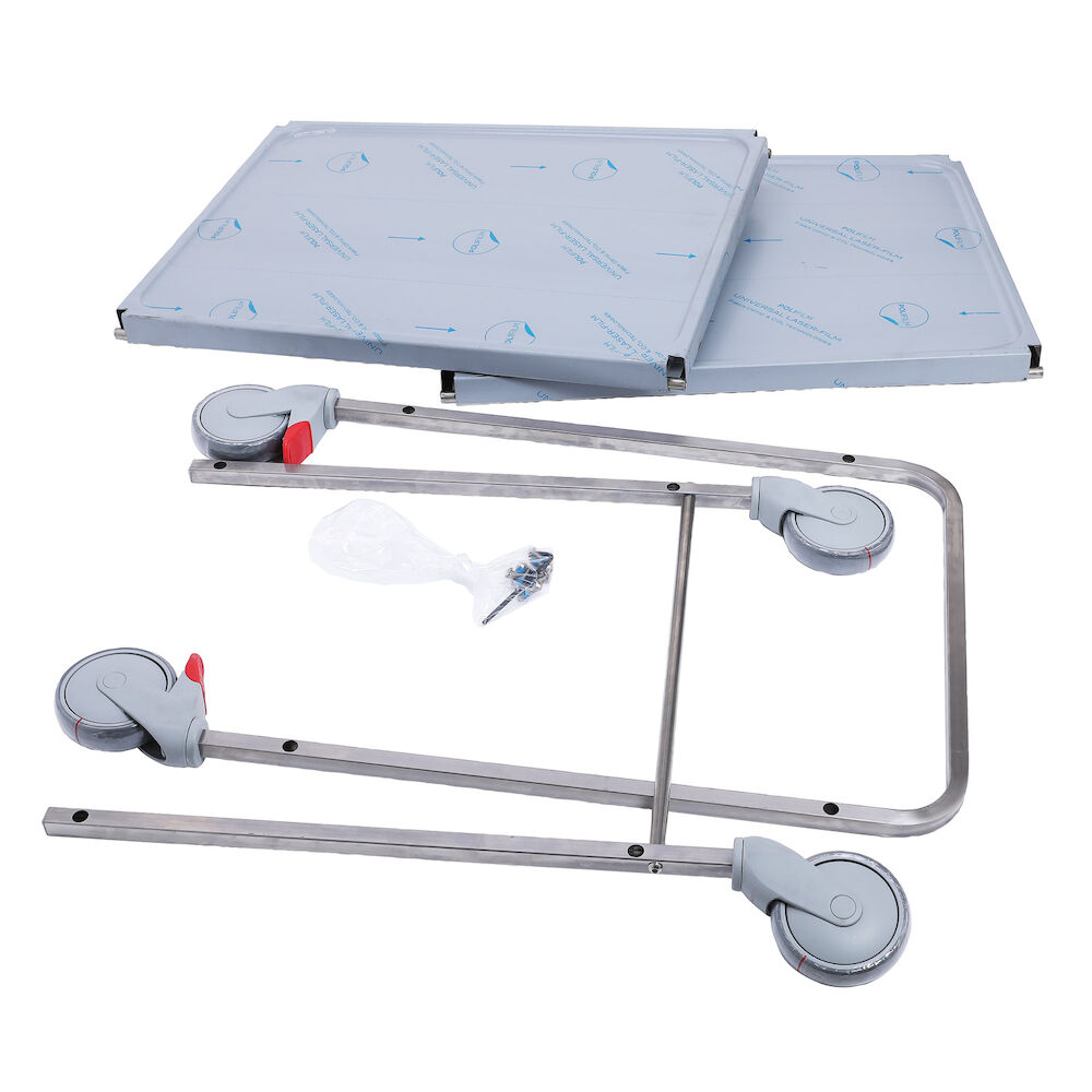 Servisa ratiņi Metos SET-75/2 Flat Pack, 2 līmeņi