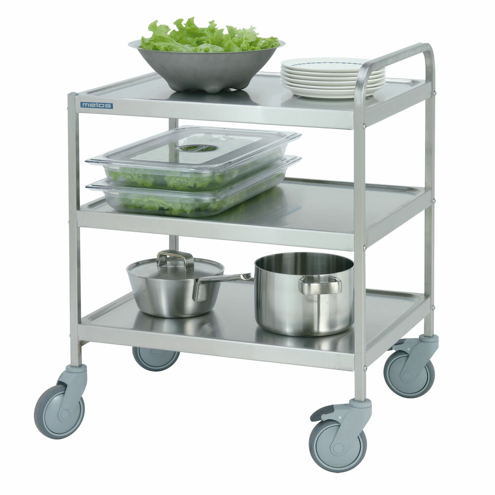 Servisa ratiņi Metos SET-75/3 Flat Pack, 3 līmeņi