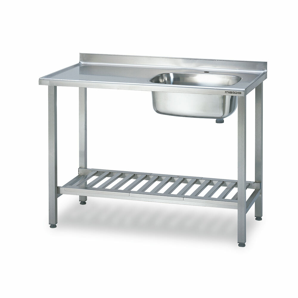 Izlietnes galds Metos Proff 1200*650*900 mm