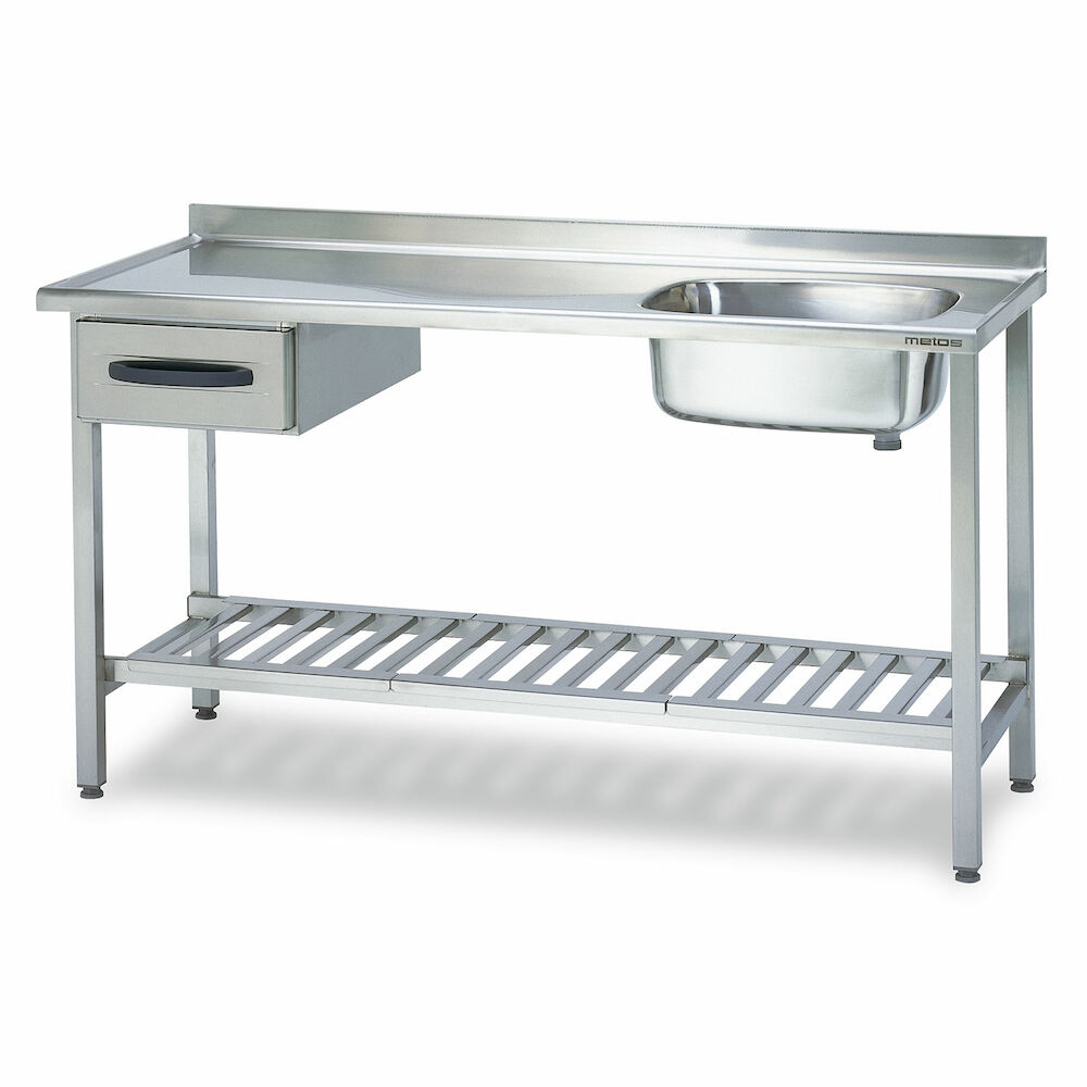 Izlietnes galds Metos Proff 1600*650*900 mm
